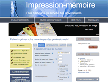 Tablet Screenshot of impression-memoire.com